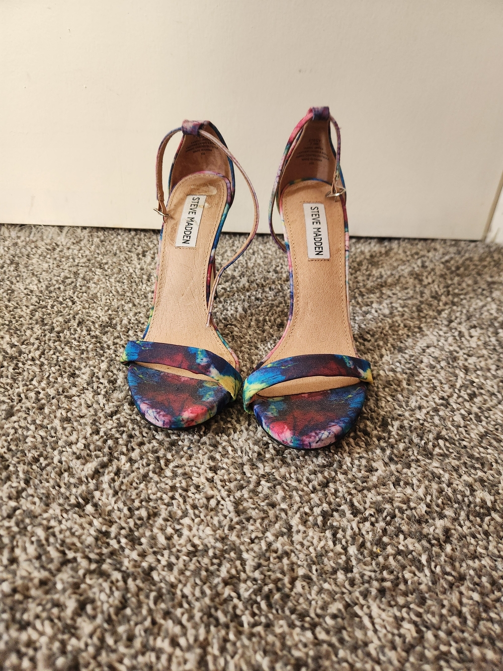 Steve Madden Women's Multicolor Ankle-Strap Sandals